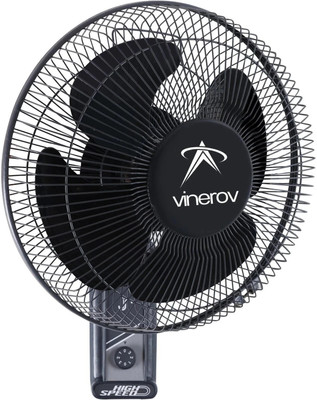 Vinerov Tango 12''HS | 90° Oscillation | 45° Tilt Support | 2200+ RPM | Home & Office with 1 Year Warranty Ultra High Speed 300 mm Wall Fan(Grey | Pack of 1)