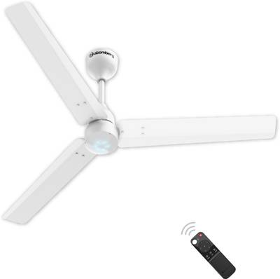 Atomberg Renesa 1200 mm BLDC Motor with Remote 3 Blade Ceiling Fan  (white, Pack of 1)