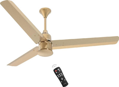 Polycab Silencio Mini with 3 Year Warranty BLDC Motor with Remote 1200 mm Ceiling Fan(BIRKIN GOLD | Pack of 1)