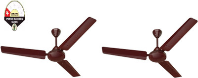 HAVELLS Mozel ES with 2 Year Warranty 1200 mm Ceiling Fan(1 Star | Brown | Pack of 2)