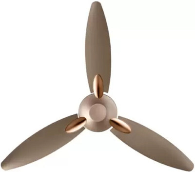 USHA Bloom Daffodil GoodBye Dust 1250 MM 3 Blade Ceiling Fan with 1 Year Warranty 1250 mm Ceiling Fan(Brown, Golden | Pack of 1)
