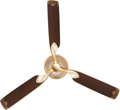 RR Signature Jaipur Mahal 1 Star 1320 mm 3 Blade Ceiling Fan(Ultra High Speed | Tan Brown | Pack of 1)