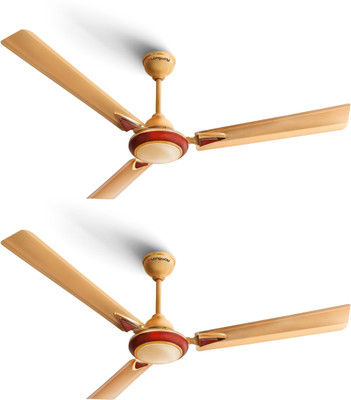 Longway Starlite-1 P2 with 2 Year Warranty Ultra High Speed 1200 mm Ceiling Fan(Golden Beige | Pack of 2)