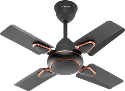 Longway Kiger P1 600 mm 4 Blade Ceiling Fan(Ultra High Speed | Smoked Brown | Pack of 1)