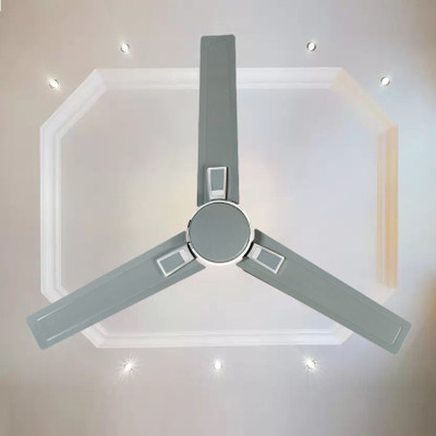USHA SWIFT ALPHA CHROME 100% COPPER ULTRA HIGH SPEED LONG LASTING 1200 mm Ultra High Speed 3 Blade Ceiling Fan (SMOKE GREY, Pack of 1)