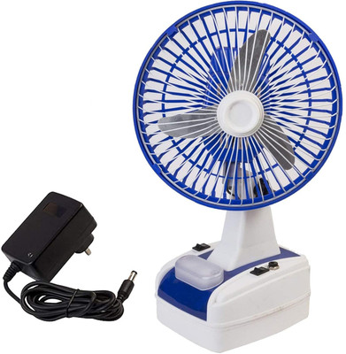 ROPIOR RP-Chargetablefan-001-Blue 400 mm Table Fan(4 Star | Blue | Pack of 1)