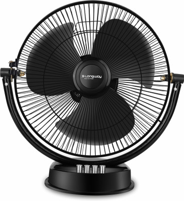 Longway Speedy P1 300 Mm 3 Blade Table Fan  (Ultra High Speed | Black | Pack Of 1) For Rs. 899 @ 61 %