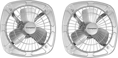 Crompton Drift Air Plus 150 mm Silver pack of 2 150 mm 3 Blade Exhaust Fan(Silver | Pack of 2)