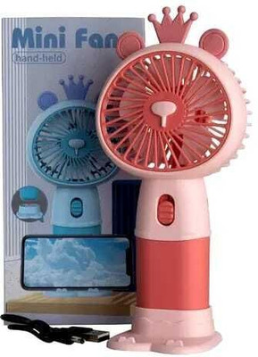 Trendwale Mini Handheld Fan, Portable Personal Folding Cooling Hand Fan Underlight Table Fan(Red | Pack of 1)