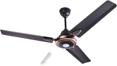 UNIFAN TRANDY PREMIUM 1200mm BLDC Motor 5 Star Rated Sleek Ceiling Fans 5 Star 1200 mm 3 Blade Ceiling Fan(BLDC Motor with Remote | Smoke Brown | Pack of 1)