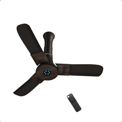 Atomberg Studio+|Adjustable Canopy|High Air Flow|LED Speed Indicator|Low Noise|Designer with 3 Year Warranty BLDC Motor with Remote 950 mm Ceiling Fan(5 Star | Earth Brown | Pack of 1)