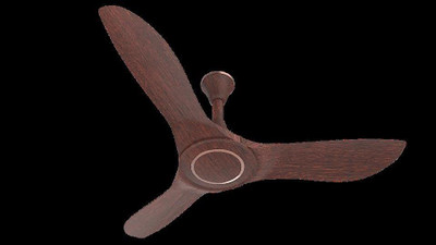 BAJAJ Astor 1250mm Dark Walnut and Rustic Copper Ceiling Fan 1250 mm 3 Blade Ceiling Fan (Dark Walnut & Rustic Copper, Pack of 1)