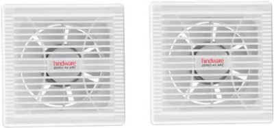 Hindware Zorio Ax Arc Pack of 2 150 mm 150 mm 7 Blade Exhaust Fan(White | Pack of 2)