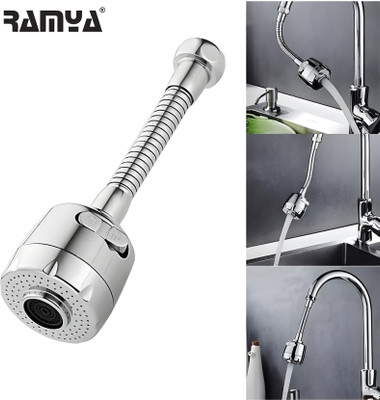 Ramya 360 Degree Rotatable Saving Tap Aerator Premium Quality Faucet Extension Faucet Arm(Push On)