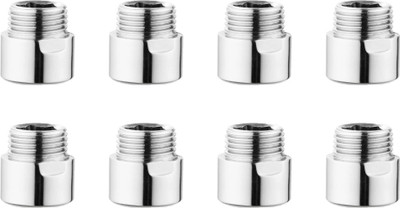 CTM 1 INCH Extension Nipple, Chrome plated pack of 8 Faucet Handle(Screw On)