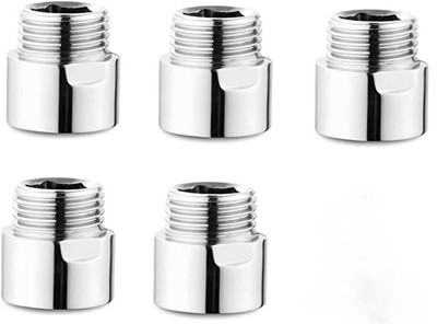LABz Extention Nipple For Pipe Fittings 1-Inch Pack of 5 Faucet Nozzle(Screw On)