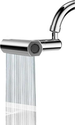 Cherry Fittings Universal Flexible Faucet Extender for Taps 360° Rotating Water Nozzle Faucet Nozzle(Screw On)