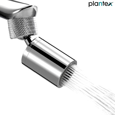 Plantex Tap Aerator/360° Swivel Kitchen Sink Splash Filter Faucet Aerator/Tap extender Faucet Nozzle(Push On)