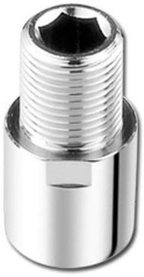 Spazio Full Brass CP Extension Nipple 1.5 Inch, Chrome Plated, Pack of 1 Faucet Nozzle(Screw On)