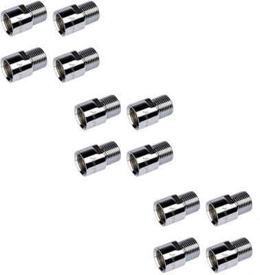 Parryware Premium SS 1.5 Inch Extension Nipple for Pipe Fittings, Pack of 12 Faucet Nozzle Faucet Nozzle(Screw On)