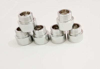 Meghaa 1-inch ss extension nipple heavy, C P extension nipple pack of 6 pcs Faucet Nozzle(Screw On)