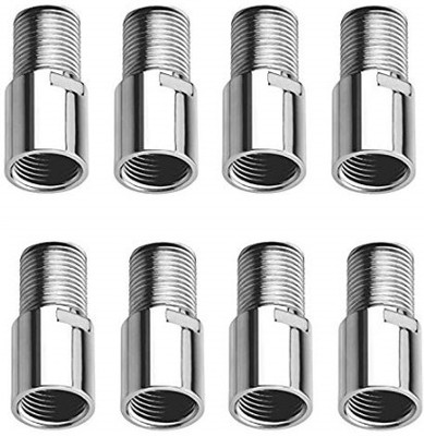 KURIC Stainless Steel 2.5 Inch Extension Nipple for Pipe Fittings (Pack of 8) Faucet Nozzle(Screw On)