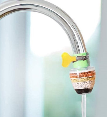 RHONNIUM Hard Water to Soft Water Converter Drinking Tap Mount Faucet Nozzle(Push On)