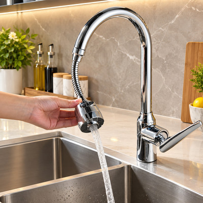 Clinton 360° Swivel Faucet Extension, Adjustable Faucet Faucet Nozzle(Screw On)