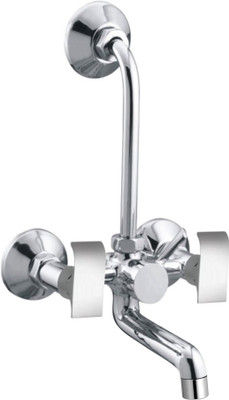DRIZZLE Wall Mixer Swift 2 in 1 Brass Chrome Plated Faucet Set