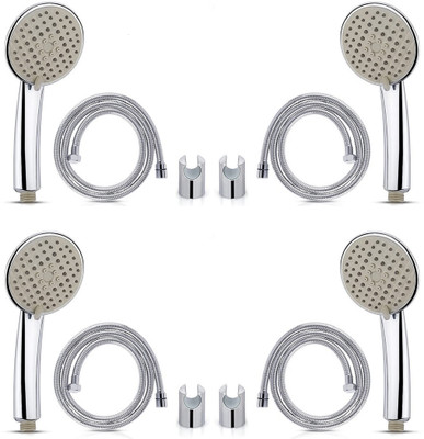 Flipkart SmartBuy FHS019-04 ABS Plastic Hand Shower with SS Tube 1.5 Meter and Hook - 4 Pieces Faucet Set