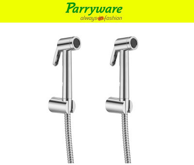 Parryware Primo ABS Health Faucet with Hook and 1.5 mtr. SS Hose Pipe set of 2 pic 090 Faucet Set