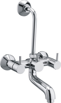 DRIZZLE Wall Mixer 2 in 1 Flora Brass Faucet Set