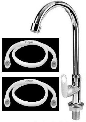 fastgear by Fastgear SS 360 Degree Moving,Swan Neck & 2PTMT 24inch Connection Pipe for Sink/washbasin Faucet Set