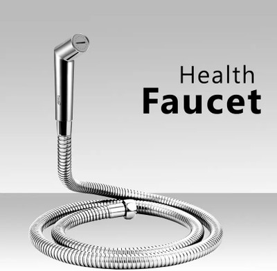 Prestige (ABS) Health Faucet with 1 mtr Flexible SS Tube and Wall Hook Faucet Set
