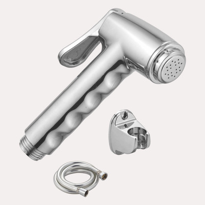 Sparsh Classic Chrome 2 in 1 with 1 mtr PVC Tube / Hose and Hook Faucet Set