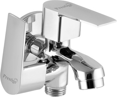 Prestige Aria 2 in 1 Bib Cock Taps Polished Compatible for Bathroom, Toilet Hose Faucet Set