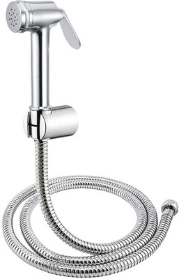COSSIMO Brass Nova Health Faucet with 1.0 meter Hose pipe and ABS Wall Hook (Set of 1) Faucet Set