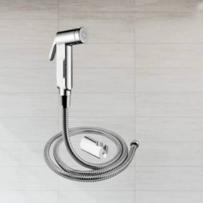 Flipkart SmartBuy Silver Milton ABS Health Faucet with 1.0m SS-304 Hose Pipe & ABS Hook (Set of 1) Faucet Set