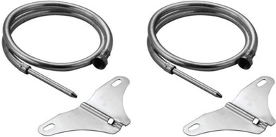 COSWARE Stainless Steel 1.0 meter Triangle Nozzle Bidet Jet Spray for Toilet (Set of 2) Faucet Set