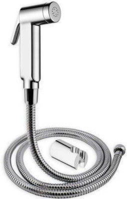 COSWARE Silver Supreme Chrome HealthFaucet with 1 m SS Hose Pipe and ABS Hook (Set of 1) Faucet Set