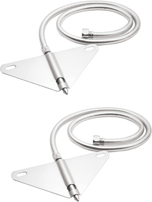 COSWARE Stainless Steel Regular 1.0 meter Nozzle Bidet Jet Spray for Toiler (Set of 2) Faucet Set