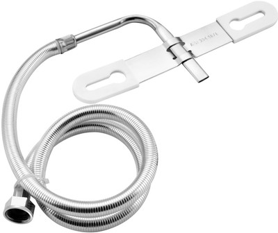 redherring Stainless Steel Toilet Jet or Bidet Hands-Free Spray, Multi Jet Spray Set 1 Meter Toilet Jet Spray Triangle Nozzle with Heavy PVC Hose Jet Spray Faucet(Built-in Installation Type)