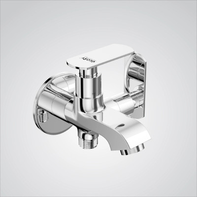 GLOXY Bib Cock 2 Way With Soft Health Faucet Complete Set Twin Elbow Valve Faucet For Kitchen And Bathroom Tap Angle Valve Faucet(Wall Concealed Installation Type)