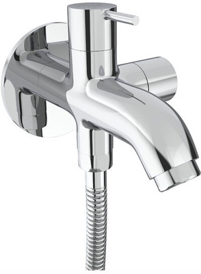GLOXY Brass 2-Way Tap Bib Cock Double Handle Attachment of Health Faucet | Hand Shower Faucet Set