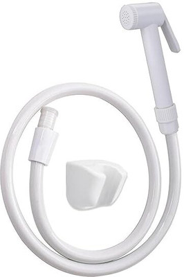 TMS PVC Milky Jet Spray , Health Faucet Flexible Hose (1 meter ) Pack Of 1 Faucet Set