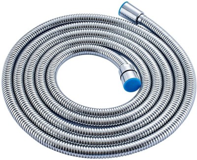 PESCA Chromed Stainless Steel Double-buckle Flexible Shower Hose Handshower Hose Replacement Shower Tube, Health Faucet Tube, Flexible Tube (1.5 Meter) Faucet Set