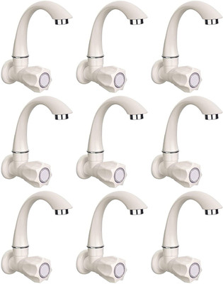 GrahLogy by POLO 9 Pcs Plastic Kitchen Sink tap Water Tap Kitchen Sink nal taps Wall Mount PVC Faucet Set