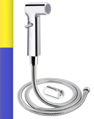 MAYUR ÖCICH HEALTH FAUCET |AUTO SWITCH|[HEAVY DUTY]HF-564 W. 1 MTR FLEXIBLE SS TUBE AND HOOK TOILET SPRAY [WATER TAP] JET SPRAY [COMMODE FAUCET] WC TAP Health  Faucet(Wall Concealed Installation Type)
