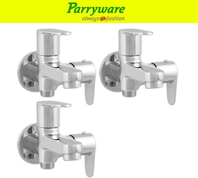 Parryware Uno 2-in-1 Bib Cock Tap – Wall Mounted Brass set of 3 pic 054 Two-in-One Bib Cock Tap – Wall Mounted Brass Faucet Bib Tap Faucet(Wall Mount Installation Type)