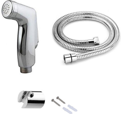 COSSIMO Indus ABS Health Faucet with 1 m Flexible Hose Pipe and Wall Hook - Set of 1 Health  Faucet(Centerset Installation Type)